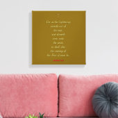 MATTHEW 24:27 “Want zoals de bliksem komt…” Canvas Afdruk (Insitu (Woonkamer))