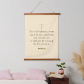 MATTHEW 24:27 “Want zoals de bliksem komt…” Hangend Wandkleed (Slaapkamer)