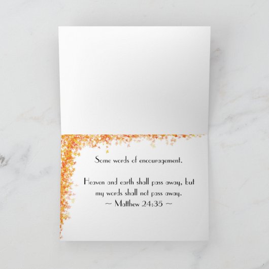 Matthew 24:35 kaart (Binnen)