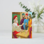 Matthew 25:14-30 Parable of the Talents briefkaart (Staand voorkant)