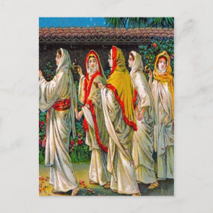 Matthew 25:1-13 The Foolish and Wise Virgins Briefkaart