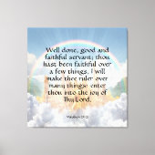 Matthew 25:21 canvas afdruk (Voorkant)