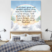 Matthew 25:21 canvas afdruk (Insitu (Slaapkamer))