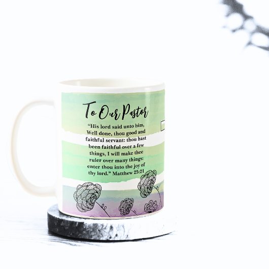 Matthew 25:21 Pastor Appreciation Koffiemok