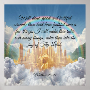 Matthew 25:21 poster