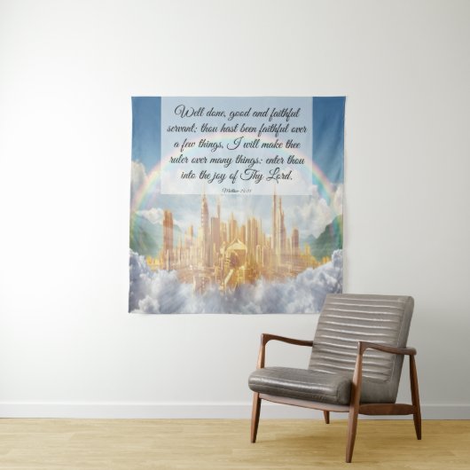 Matthew 25:21 wandkleed (In situ)