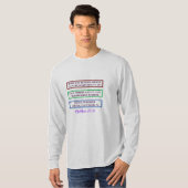 MATTHEW 25:35 /SCRIPTURE/FOR I WAS HONGER EN. . . T-SHIRT (Voorkant volledig)