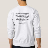 MATTHEW 25:35/VOOR IK HONGER WAS EN JIJ GEEFT ME W TRUI (Achterkant)