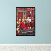 Matthew 26:17-25 het laatste Passover Canvas (Insitu (Houten vloer))