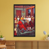 Matthew 26:17-25 het laatste Passover Canvas (Insitu (Woonkamer))