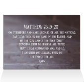 Matthew 28:19-20 Maak een kaartje voor disciples (Binnen Horizontaal (Boven))