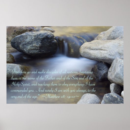 Matthew 28:19-20 Poster (Voorkant)