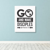 Matthew 28:19 canvas afdruk (Insitu (Houten vloer))