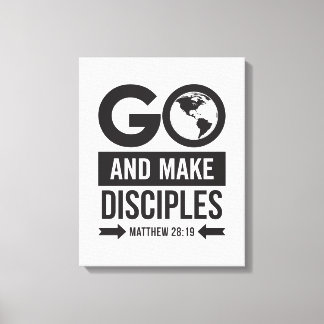 Matthew 28:19 canvas afdruk