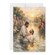 Matthew 28:19 Doop Aanpasbare Wenskaart