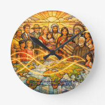 Matthew 28:19 Glas-in-lood Leerlingschap Klok