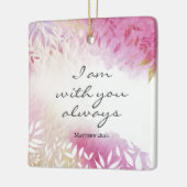 Matthew 28:20 ben ik altijd bij jou keramisch ornament (Links)