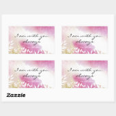 Matthew 28:20 ben ik altijd bij jou rechthoekige sticker (Vel)