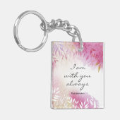 Matthew 28:20 ben ik altijd bij jou sleutelhanger (Voorkant Links)