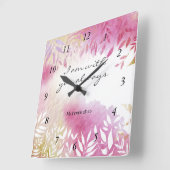 Matthew 28:20 ben ik altijd bij jou vierkante klok (Hoek)