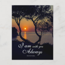 Matthew 28:20 ben ik bij jou altijd Golden Sunset