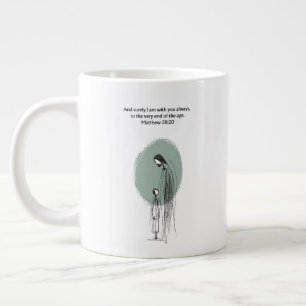 Matthew 28:20 Inspirerende Trouwcitaat Geschenk Mo Grote Koffiekop