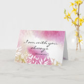 Matthew 28:20 Jezus's woorden, ik ben altijd bij j Kaart (Gele Bloem)