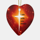 Matthew 28:20 keramisch ornament (Links)