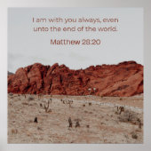 Matthew 28:20 KJV Wall Art –Scripture Poster (Voorkant)