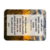 Matthew 28:20 magneet (Horizontaal)