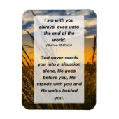 Matthew 28:20 magneet (Verticaal)