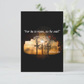 Matthew 28:6 bedankkaart (Staand voorkant)