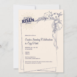 Matthew 28:6 Hij Is Opgewekt Religieuze Pasen Eier Kaart