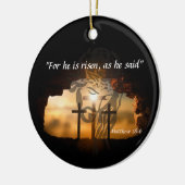 Matthew 28:6 keramisch ornament (Links)