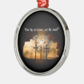 Matthew 28:6 metalen ornament (Links)