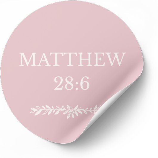 Matthew 28:6 Scripture Sticker – Resurrection News