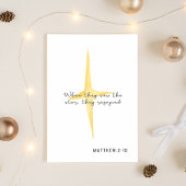 Matthew 2:10 Christian Holiday Card Feestdagen Kaart