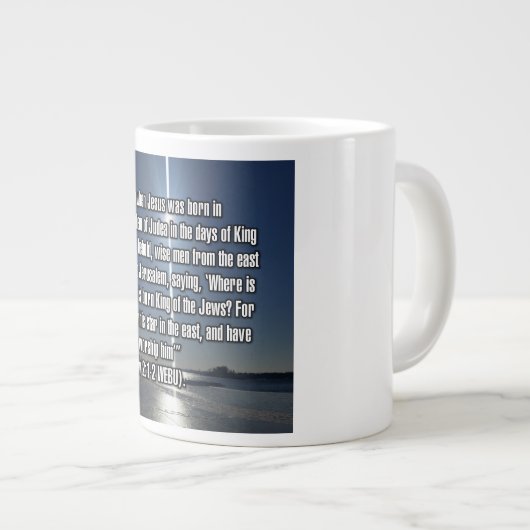 Matthew 2:1–2 WEBU Mug Grote Koffiekop (Voorkant rechts)