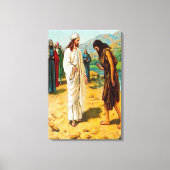 Matthew 3:13-15 Jesus komt naar John Canvas Afdruk (Voorkant)