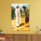 Matthew 3:13-15 Jesus komt naar John Canvas Afdruk (Insitu (Woonkamer))