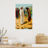 Matthew 3:13-15 Jesus komt naar John Poster (Keuken)