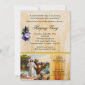 Matthew 3:13-17 Jezus is gepantseerd Kaart (Voorkant)