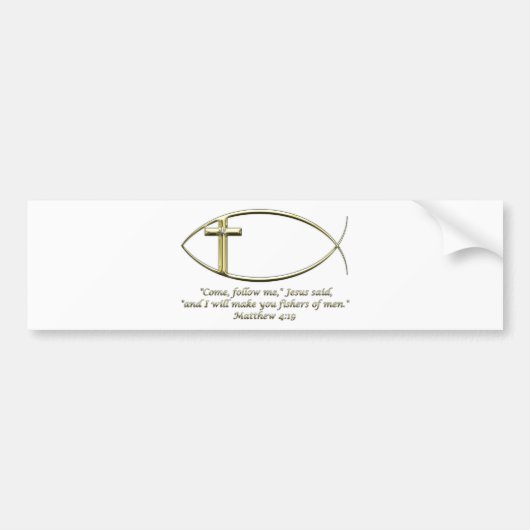 Matthew 4:19 bumpersticker (Voorkant)