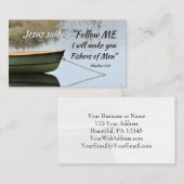 Matthew 4:19 Ik maak jullie vissers van mannen, Bi Visitekaartje (Voorkant / Achterkant)