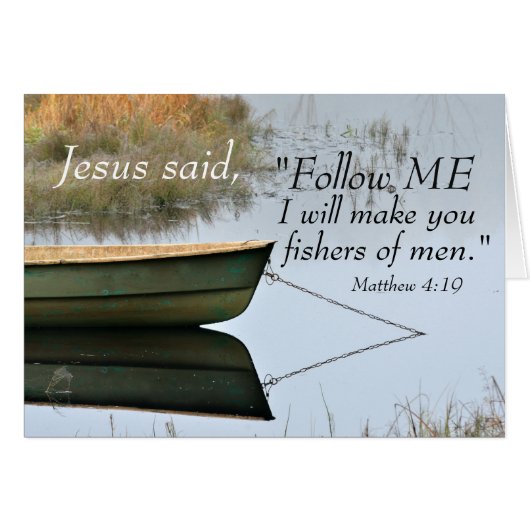 Matthew 4:19 Ik maak jullie vissers van mannen, Ka (Voorkant Horizontaal)