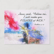 Matthew 4:19 Ik maak jullie Vissersvissers van de