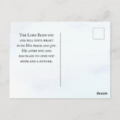 Matthew 4:19 Jezus zei: "Kom me volgen", Bijbel Briefkaart (Achterkant)