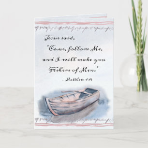 Matthew 4:19 Jezus zei: "Kom me volgen", Bijbel Kaart