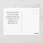 Matthew 4:19 Jezus zei: "Volg me Bijbelverse" Briefkaart (Achterkant)