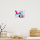 Matthew 4:19 Jezus zei: "Volg me Bijbelversie. Poster (Keuken)